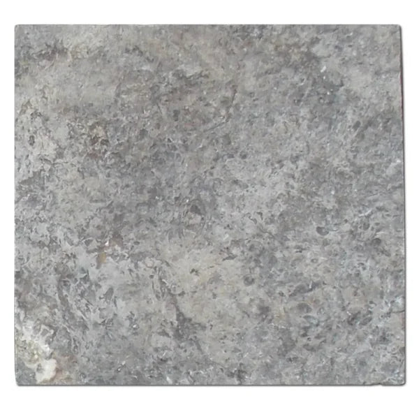 Silver Travertine Paver 24x24 Tumbled   1.25 inch