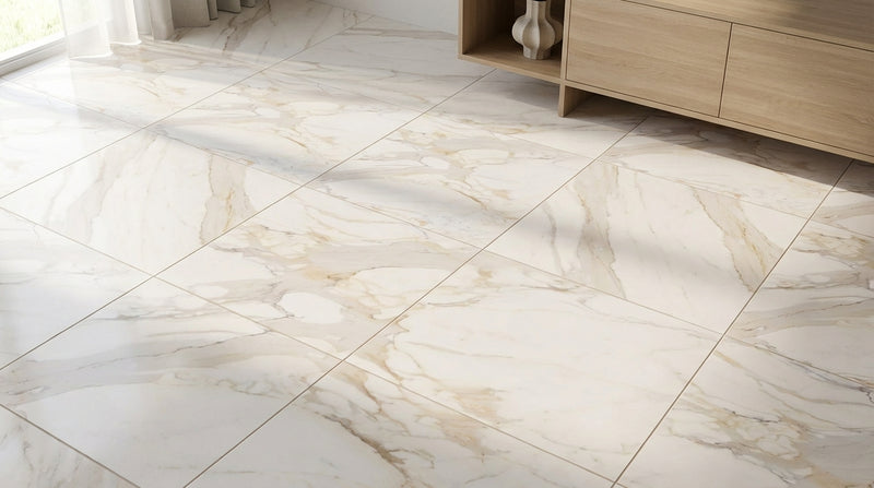 Calacatta Gold Marble Tile 12x12 Polished