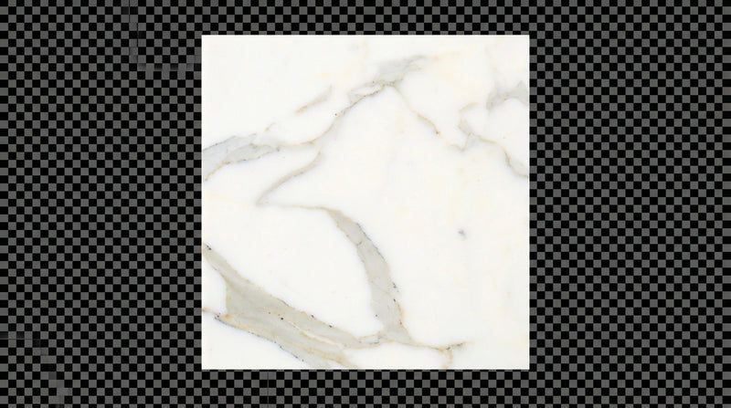 Calacatta Gold Marble Tile 12x12 Honed