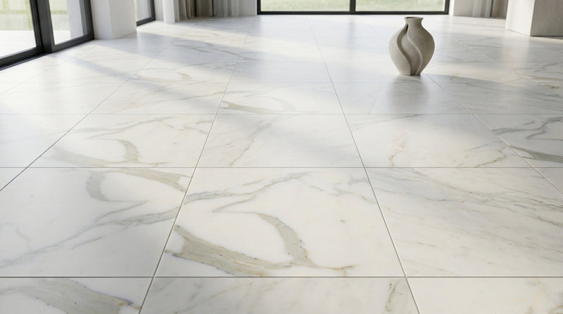 Calacatta Gold Marble Tile 12x12 Honed