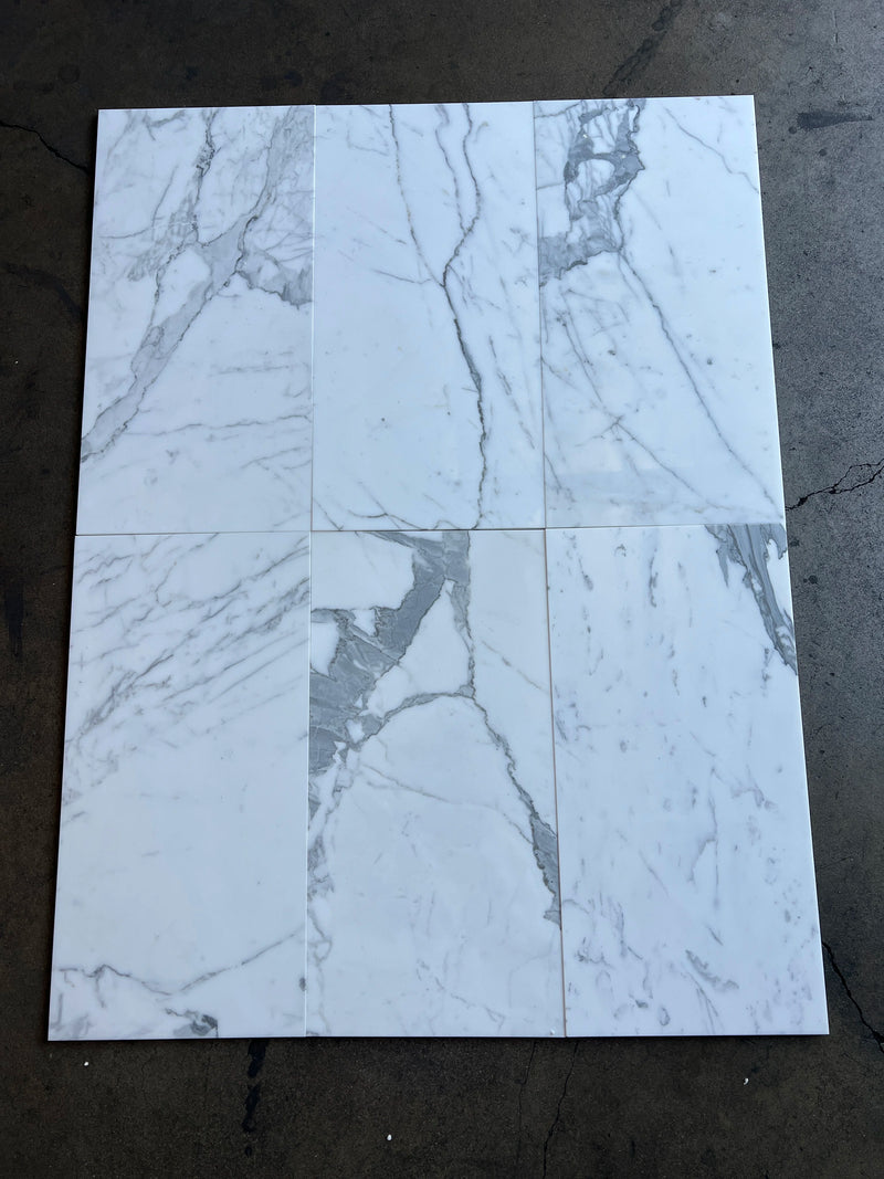Calacatta Gold 12x24 Polished Marble Tile