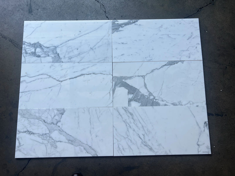 Calacatta Gold 12x24 Polished Marble Tile