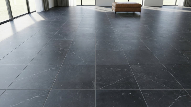 Nero Marquina Marble Tile 12x12 Honed
