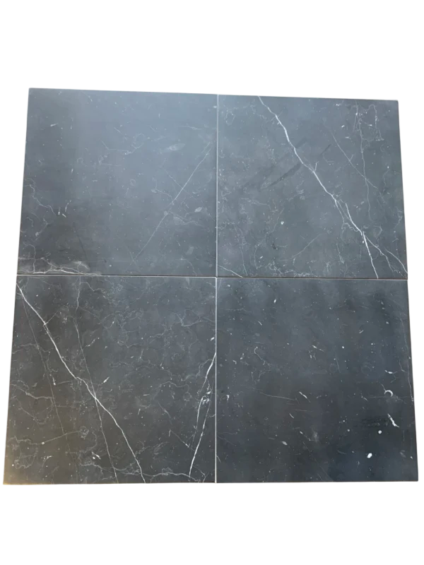 Nero Marquina Marble Tile 12x12 Honed