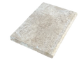 Walnut Bullnose Tumbled 16x24 2" Travertine Pool Coping