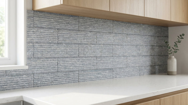 Blue Stone Marble Veneer 8x18 Splitface