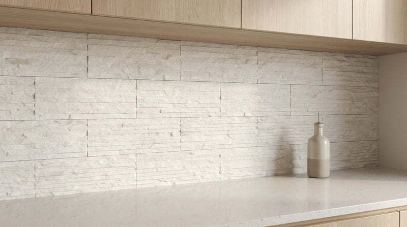 Botticino Marble Veneer 8x18 Splitface