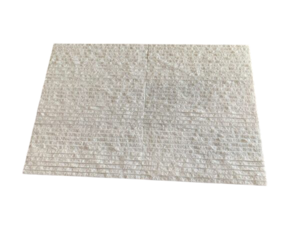 Crystal White Marble Veneer 8x18 Splitface