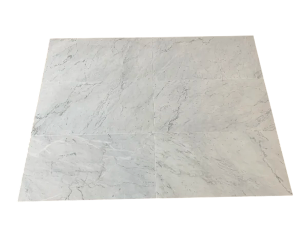Carrara White Marble Tile 18x36 Polished