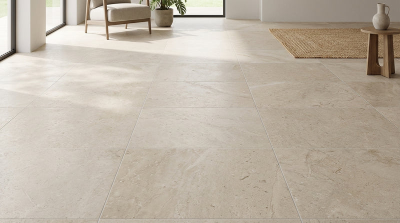 Porto Beige Limestone Tile 18x18 Honed