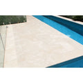 Ivory Travertine Coping 16x24  Bullnose  5 cm