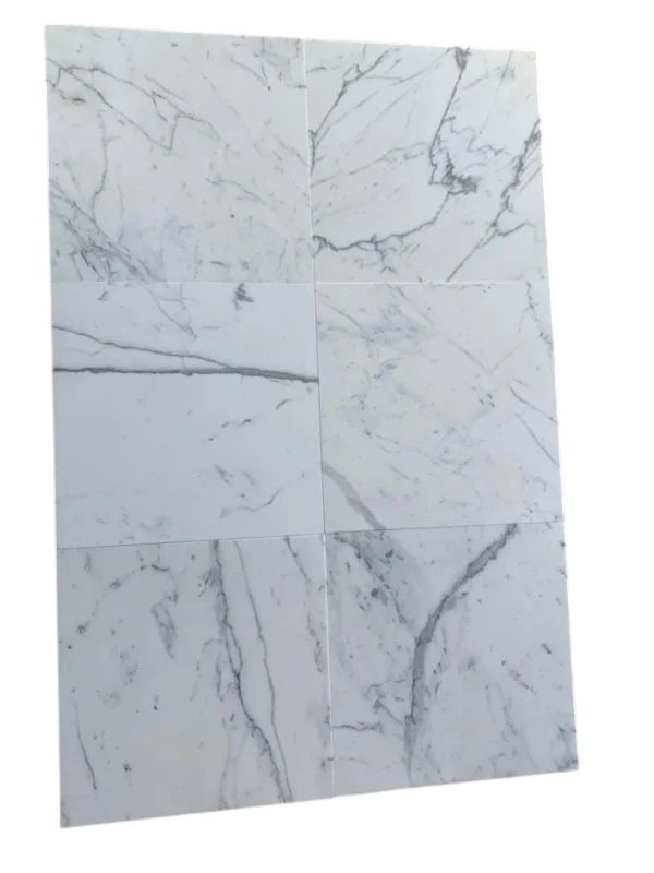 Calacatta Gold Marble Tile 18x18 Honed