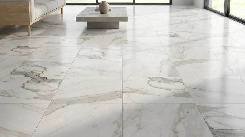 Calacatta Gold Marble Tile 18x18 Polished