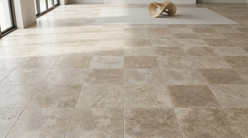 Noce Travertine Tile 18x18 Tumbled