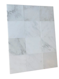 Oriental White Marble Tile 6x6 Honed