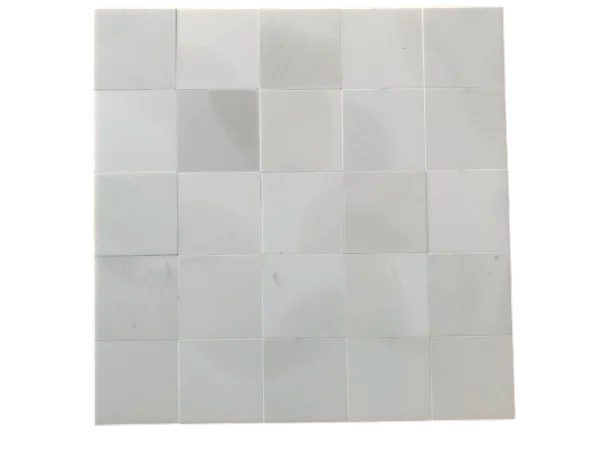 Oriental White Marble Tile 6x6 Honed