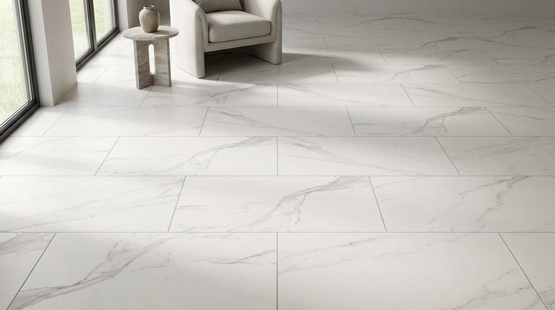 Calacatta Satin 24x48 Porcelain  Tile