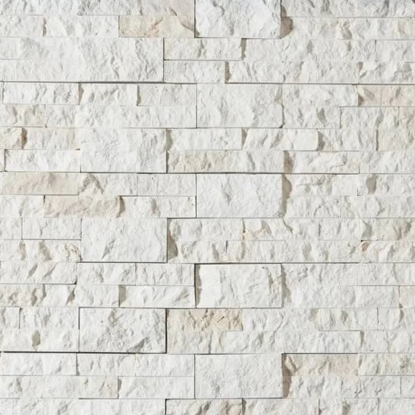 Ivory Travertine Ledger Panel 6x24 Splitface