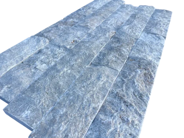 Silver 4x Random Split-Face Travertine Veneer
