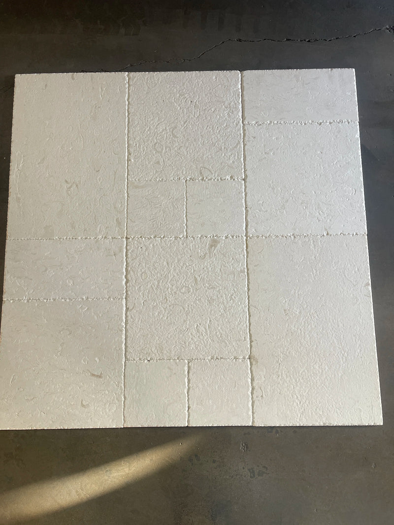 Cardinal Beige Pattern Brushed/Chiseled Limestone Tile
