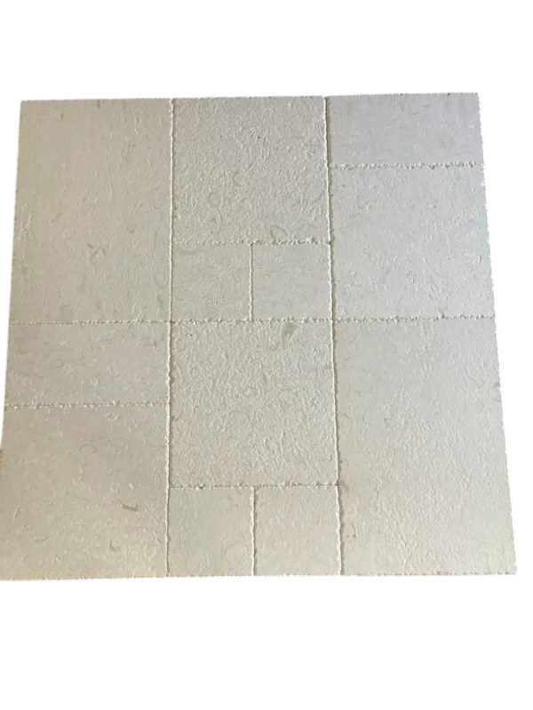 Cardinal Beige Pattern Brushed/Chiseled Limestone Tile