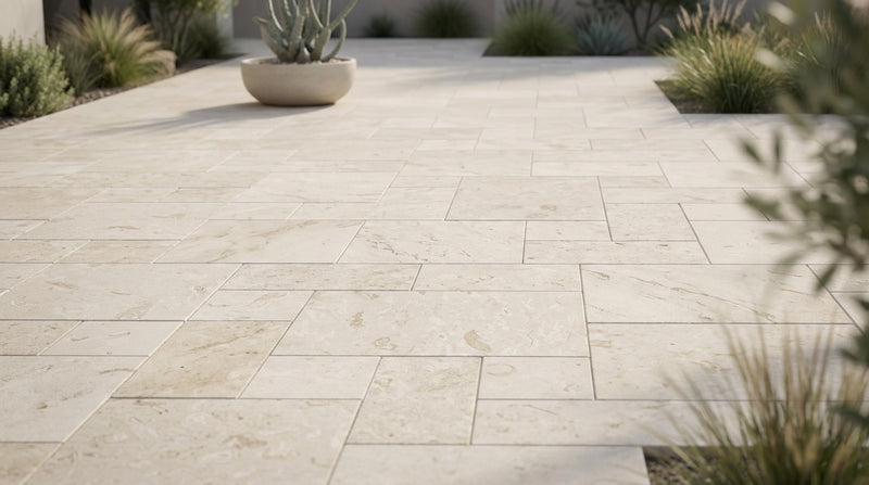 Cardinal Beige Limestone Paver Pattern Tumbled