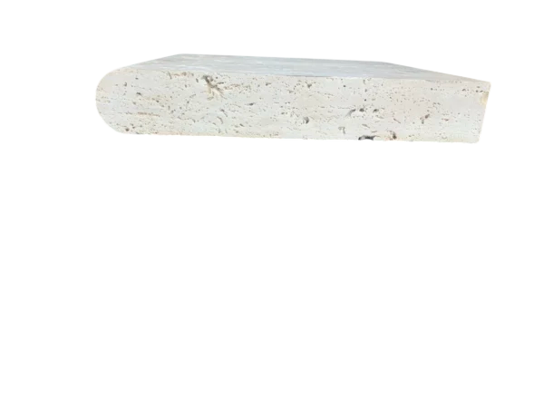 Ivory Travertine Coping 12x12  Bullnose  5 cm