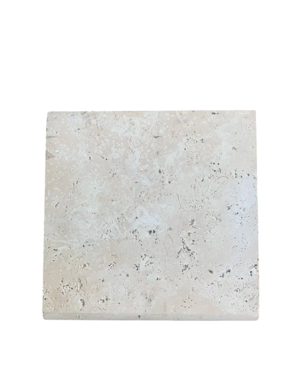 Ivory Travertine Coping 12x12  Bullnose  5 cm