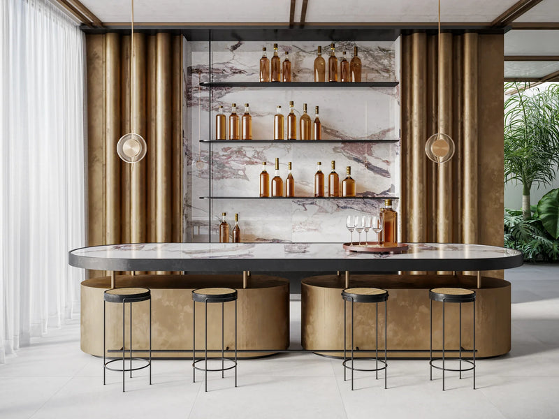 XL Slabs Breccia Vino ST 63x126 Matte Porcelain Tile