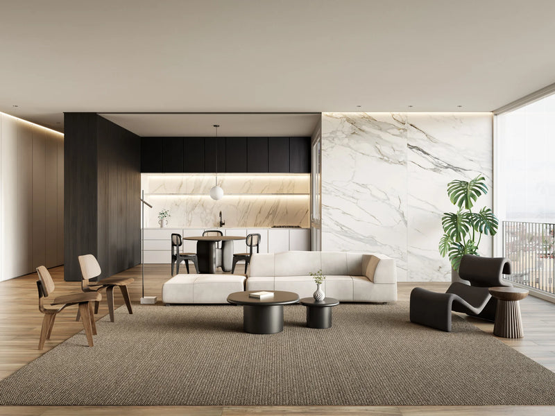 XL Slabs Gran Calacata MC 63x63 Rectified Glazed Porcelain Tile