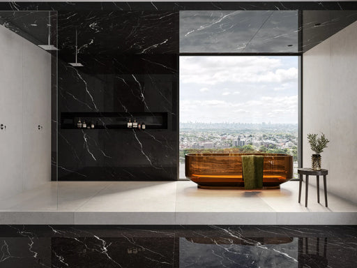 XL Slabs Nero Marquina 48x98 Glazed & Polished Porcelain Tile