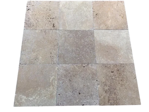 Noce Travertine Tile 16x16 Tumbled