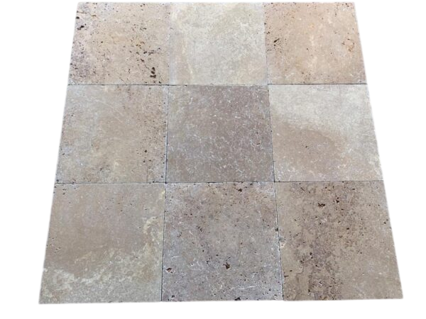 Noce Travertine Tile 16x16 Tumbled