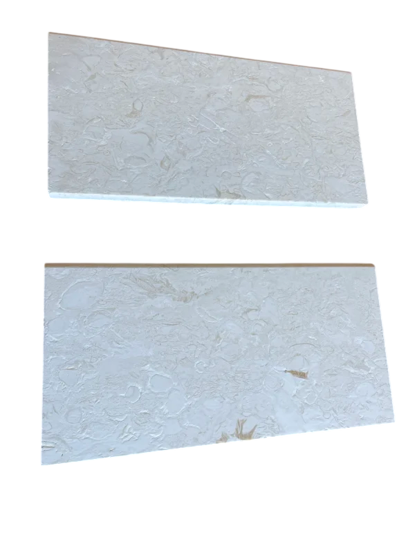 Cardinal Beige Limestone Coping 12x24 Tumbled Bullnose  3 cm
