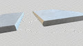 Cardinal Beige Limestone Coping 12x24 Tumbled Bullnose  3 cm