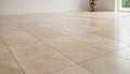 Close-up of Ivory Cordoba Cream Travertine Filled, Honed & Straight Edge 12 x 24 x 1/2 Cross Cut Tile, in Ivory tones.