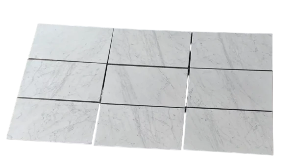 Carrara White Marble Tile 18x36 Honed