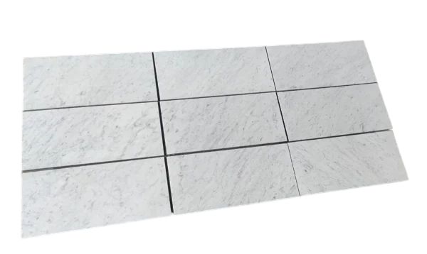 Carrara White Marble Tile 18x36 Honed