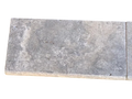 Silver Travertine Coping 12x24  Bullnose  5 cm
