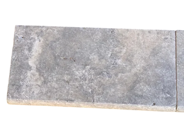 Silver Travertine Coping 12x24  Bullnose  5 cm
