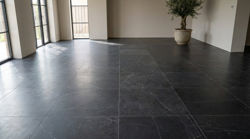 Nero Marquina Marble Tile 18x18 Honed