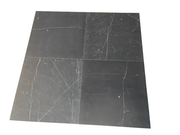 Nero Marquina Marble Tile 18x18 Honed