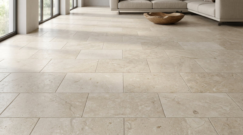 Gascogne Beige Honed 12x24 Honed Limestone Tile