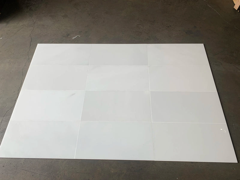 Thassos CLASSIC White Polished 12x24 Marble Tile