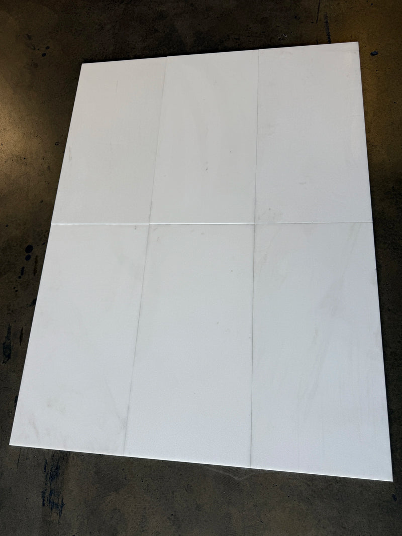 Thassos CLASSIC White Honed 12x24 Marble Tile