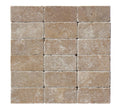 Noce Travertine Tumbled 3 x 6 x 3/8 Cross Cut Tile