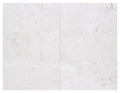 Close-up of Desert Sand Limestone Filled, Honed & Straight Edge 12 x 24 x 1/2 Cross Cut Tile, in Desert Sand tones.