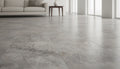 Close-up of Silver Travertine Filled, Honed & Straight Edge 18 x 18 x 1/2 Cross Cut Tile, in Silver tones.