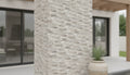 Close-up of Silver Stone Split Face 6xFREE Stone Veneer, in Silver tones.