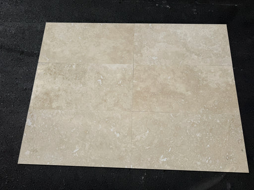 Ivory Cross-Cut 18x36 Honed Travertine Tile